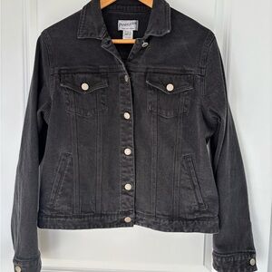 Pendleton Women's Black Denim Trucker Jean Jacket - Like New